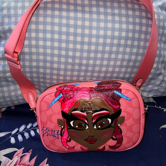 Custom pink red ruby da sleeze nicki Minaj coach bag💖❤️🔥 - Picture 6 of 13